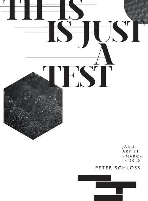 Poster series for This Is Just A Test